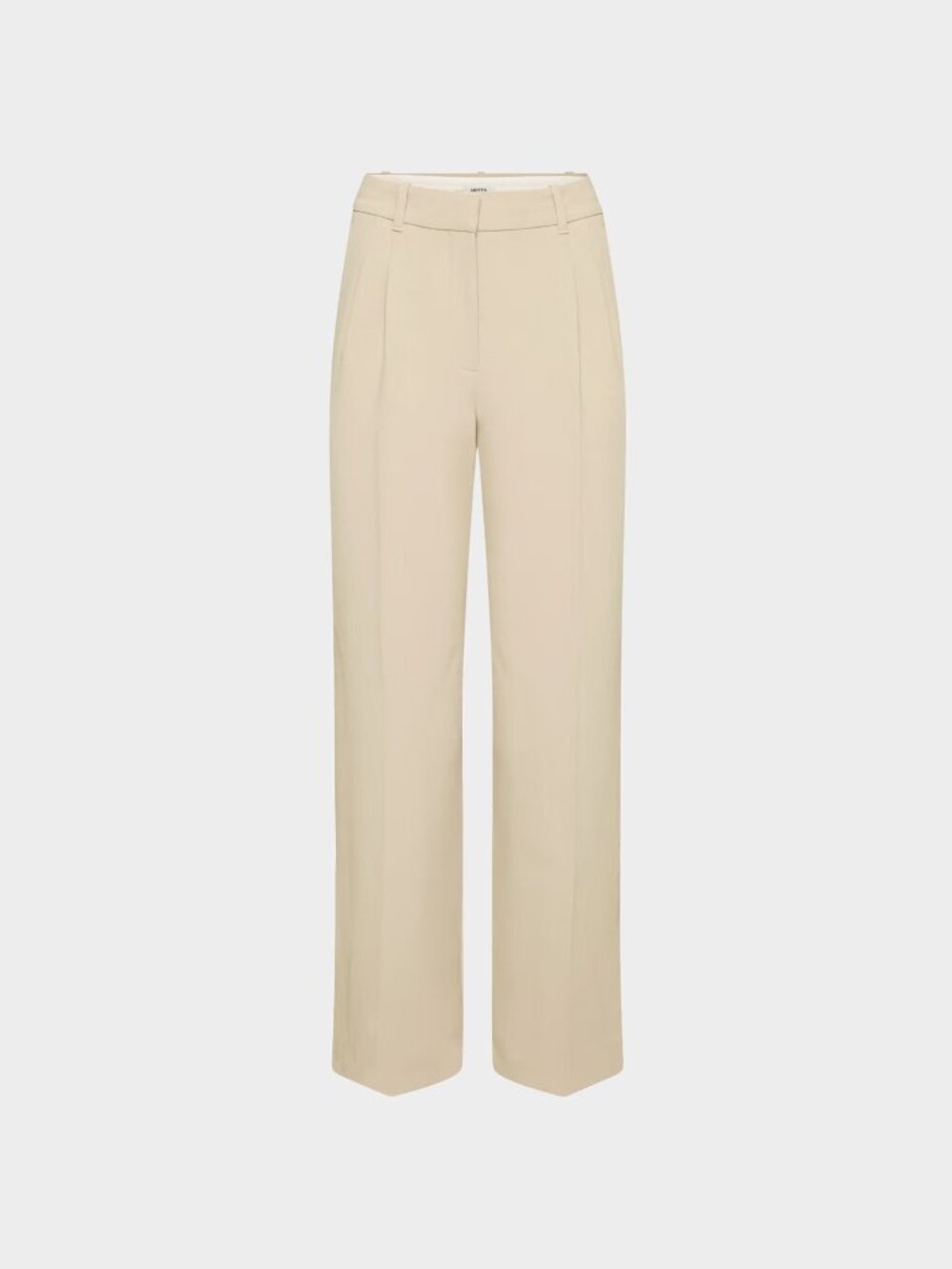 Aritzia The Effortless Pant - Crepette - size 8 Tall - marcona beige